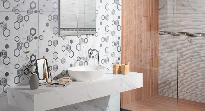 Seramiksan Calacatta ile bir yaz tasarımı