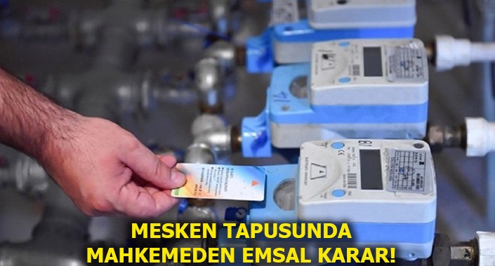 Mesken tapusu almayan müteahhit su faturasına ortak olacak