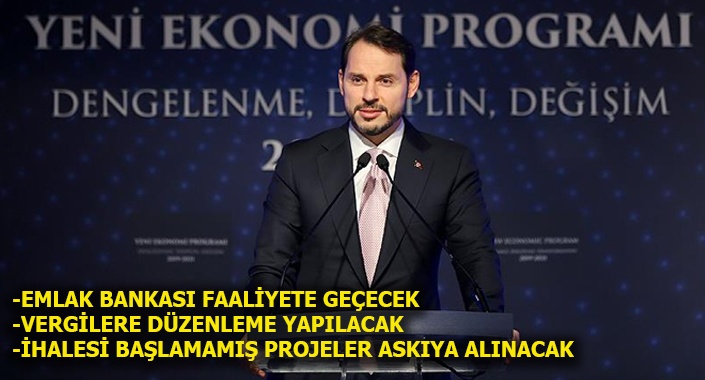 Bakan Albayrak, Yeni Ekonomi Programı’nı açıkladı