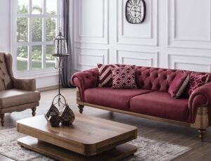 Weltew Home’dan bordo ihtişamı Vital Koltuk Takımı