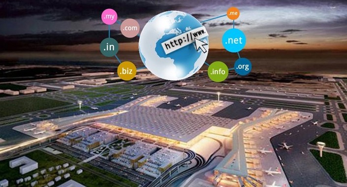 Fırsatçılar yeni havaalanının olası alan adlarını topladılar