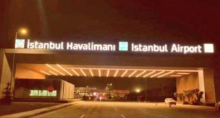 İstanbul Yeni Havalimanı’nda tabelalar takıldı