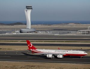 Erdoğan’ın uçağı İstanbul Havalimanı’na iniş yaptı