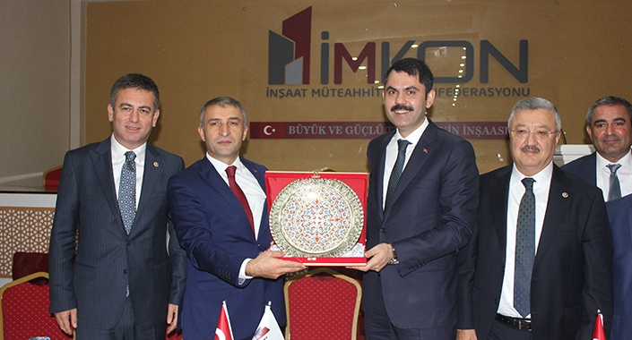 İMKON inşaat sektöründeki sorunları Bakan Kurum’a iletti