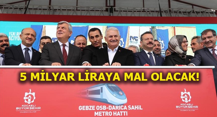 Gebze OSB-Darıca Sahil Metro Hattı’nın temeli atıldı