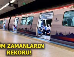 İstanbul Yeni Havalimanı metrosunda rekor kırıldı