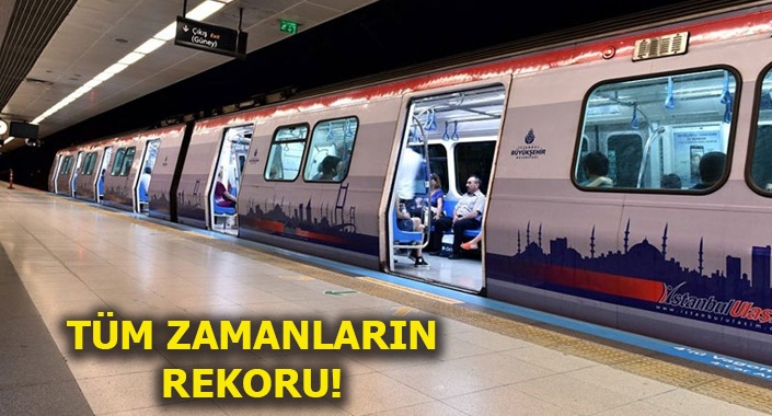 İstanbul Yeni Havalimanı metrosunda rekor kırıldı