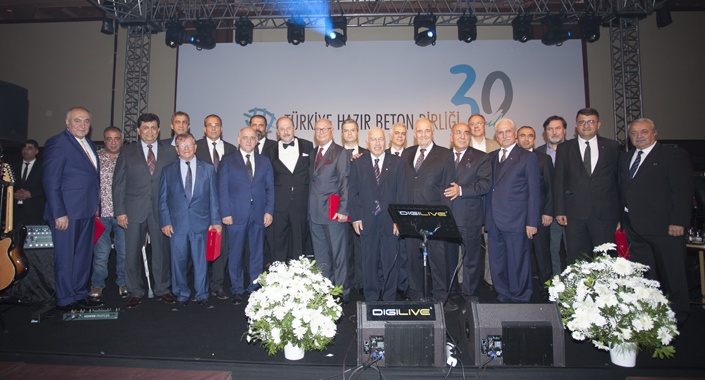 Türkiye Hazır Beton Birliği kuruluşunun 30. yılını kutladı
