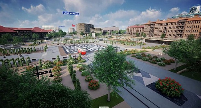 Yeni Ulus Meydanı için ilk sondaj vuruldu