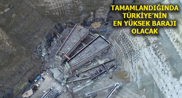 Yusufeli Barajı inşaatında yüzde 60’lık seviye tamamlandı