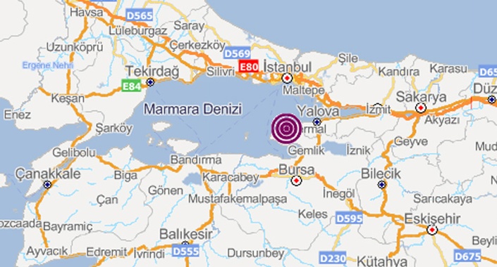 Marmara’da 4,1 büyüklüğünde deprem
