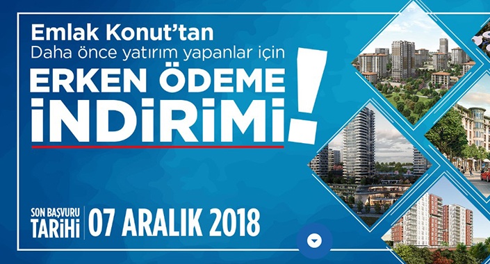 Emlak Konut GYO’dan erken ödeme indirimi