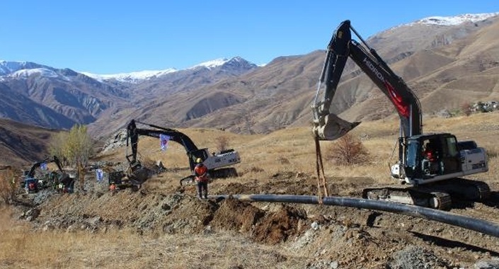 Doğalgaz boru hattı, Hakkari’ye ulaştı
