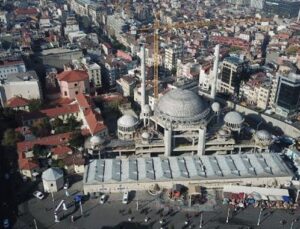 Taksim Camii inşaatında sona yaklaşıldı