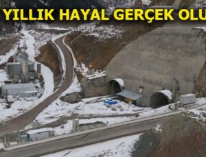 Eğribel Tüneli’nde ışığın görünmesine 95 metre kaldı