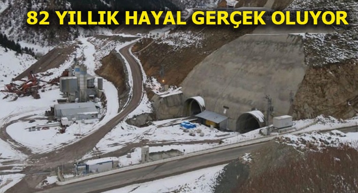 Eğribel Tüneli’nde ışığın görünmesine 95 metre kaldı