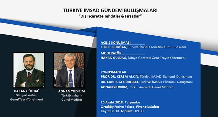 Türkiye İMSAD Gündem Buluşmaları 20 Aralık’ta yapılacak
