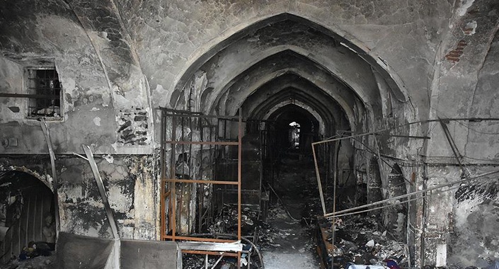 TİKA Kerkük’te yanan Kayseri Çarşısı için harekete geçti