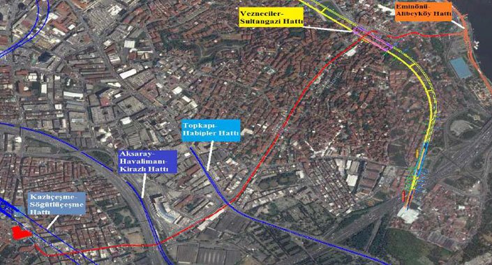 Eyüp-Bayrampaşa Raylı Sistem Hattı 2 yıla kadar hizmette