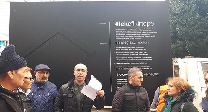 Fikirtepe kentsel dönüşüm mağdurlarından sanatsal kampanya