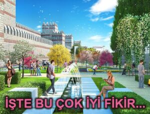 Tarihi Yarımada’daki surların içi millet bahçesine çevrilecek