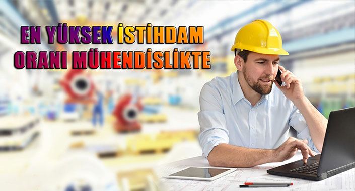 En yüksek istihdam oranı mühendislikte