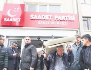 Saadet Partisi Genel Merkezi icrayla boşaltıldı