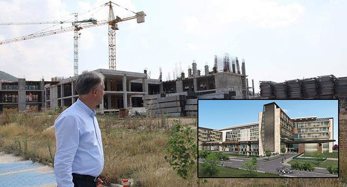 Bursa’da AOS Hastanesi’nin inşaatı yarım kaldı