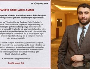 Fatih Erdoğan’dan Alamos Gold ve Çiftay açıklaması
