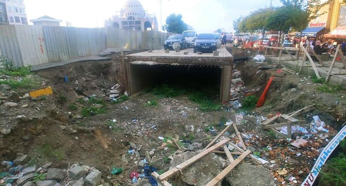 Trabzon Moloz’da kentsel dönüşümün adı lağım işkencesi oldu