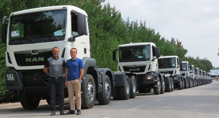 Kolin İnşaat 50 adet otomatik damperli MAN satın aldı