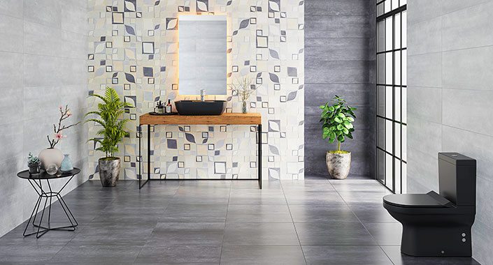 Beton dokulu modern ve şehirli görünüm serisi