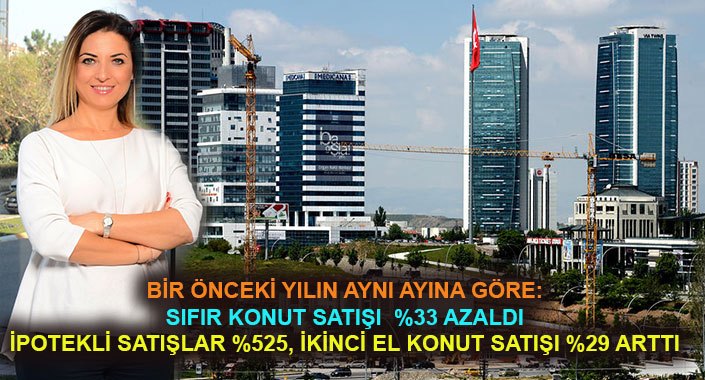 Türkiye genelinde sıfır konut satışı düşüyor