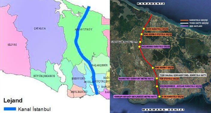 Kanal İstanbul, çevresindeki bölgeleri değerlendiriyor