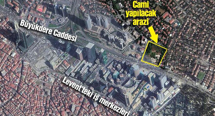 Merkez Bankası’nın Levent’teki arsasında cami yapılıyor