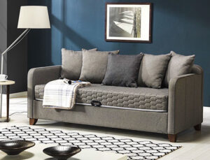 Armis Daybed hem yatak, hem sandık, hem kanepe oluyor