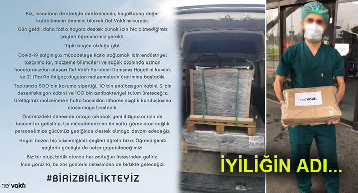 Nef Vakfı’ndan sağlık çalışanları için destek kampanyası