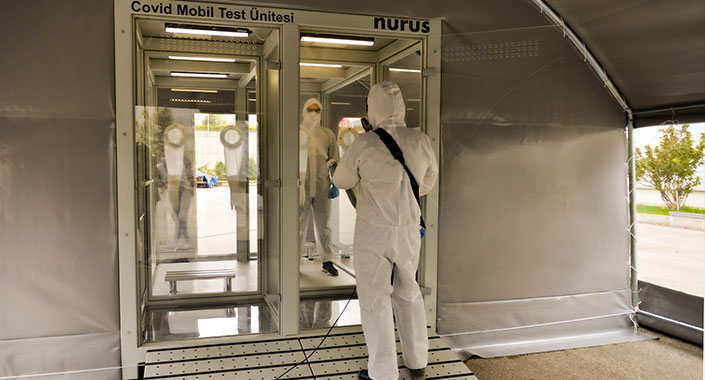Nurus COVİD-19 test kabini üretecek