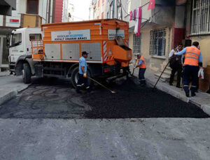 Pandemide Bağcılar yolları yenilendi