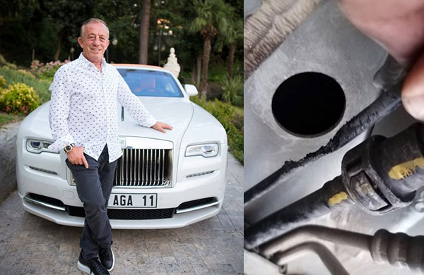 Ali Ağaoğlu’nun Rolls Royce Phantom’unu fareler kemirdi