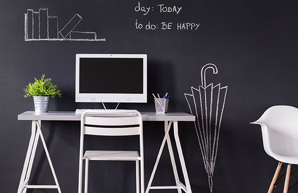 Tüm yaşam alanlarında duvarlara Chalky özgürlüğü