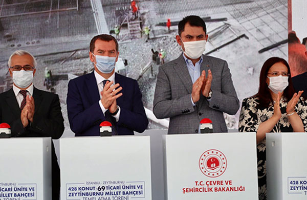Zeytinburnu’nda 428 kentsel dönüşüm konutunun temeli atıldı