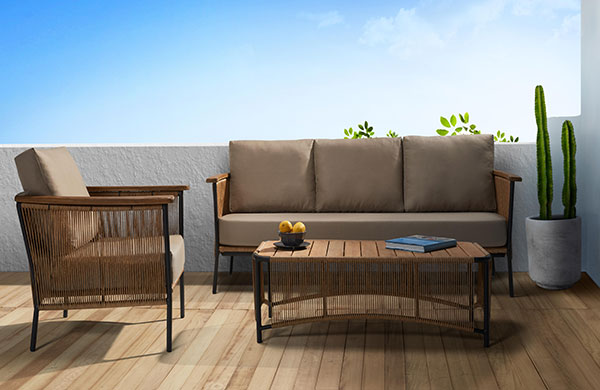 L’unica Tika Oturma Grubu ile açık mekanlar tamamlanıyor