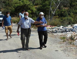 Gaziemir’de zeytinlik araziler kaçak moloz dolu