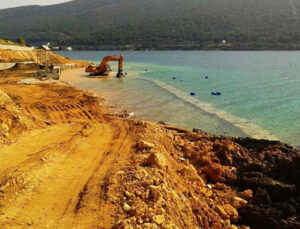 Bodrum’da oteller denizin dibine duvar örmüş