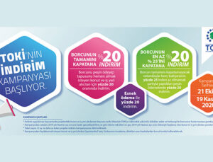 TOKİ’nin ikinci indirim kampanyası 21 Ekim’de başlıyor