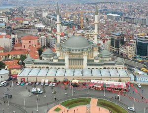 Taksim Cami tamamlanmak üzere