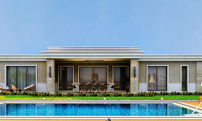 Göl İstanbul’da 97 tek katlı villa ve havuzlu yer alacak