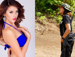 Eski güzellik kraliçesi isyancı oldu