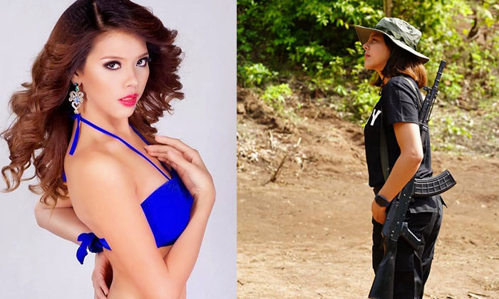 Eski güzellik kraliçesi isyancı oldu